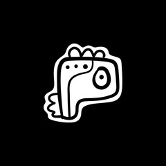 Cute kid scribble doodle icons set. Hand drawn childish funny simple vector illustrations.