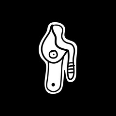 Illustration of a cute irregular shape icon.