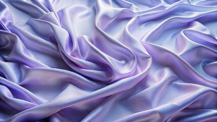 Fototapeta premium Lavender Silk, Softly Wrinkled with Smooth Flowing Texture, Elegant and Serene