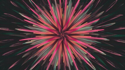 Fototapeta premium Vibrant Abstract Shape in 3D Render