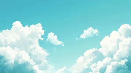 White Clouds In A Blue Sky.