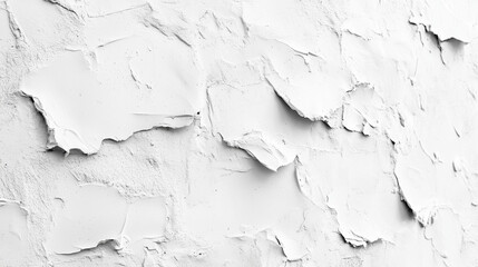 Obraz premium Biała, szorstka tekstura gipsowej elewacji ściany, która wyróżnia się wyraźnie chropowatą powierzchnią. 