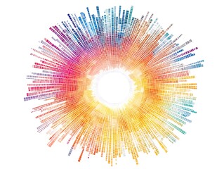 Obraz premium true precision step graduated color wheel for art theory