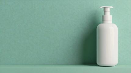 White Pump Bottle Mockup.