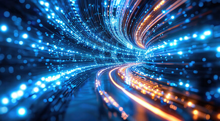 Detailed view of a high-speed internet installation in a new area, emphasizing the strategy behind broadband network expansion. Generative AI.