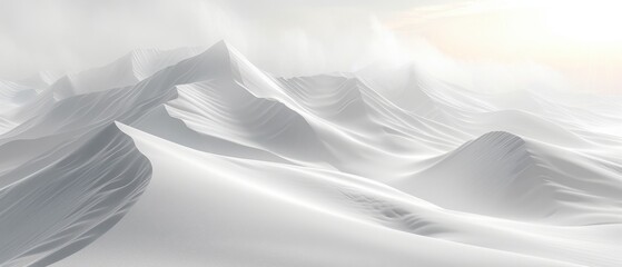 Abstract White Mountain Landscape