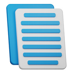 file 3d icon isolated on the transparent background