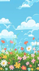 Obraz premium Wildflowers in the fields of Kasuga