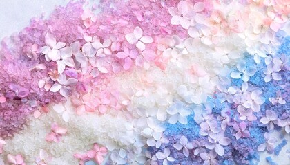 Dreamy Floral Abstract: A captivating abstract floral painting, characterized by soft pastel hues and dreamlike imagery. Background. 3
