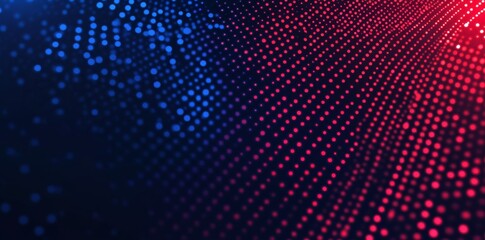 Fototapeta premium Abstract background with blue and red stripes on a dark navy gradient color.