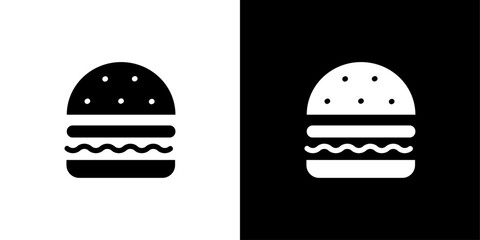 Burger icon logo set vector