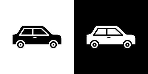 Obraz premium Car icon logo set vector