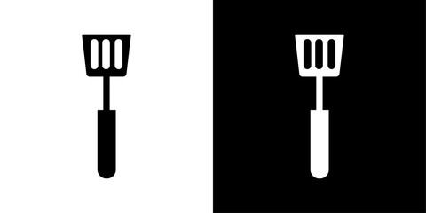 Cooking spatula icon logo set vector