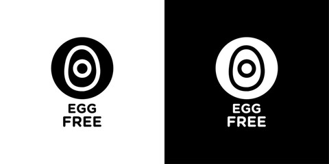 egg free icon logo set vector