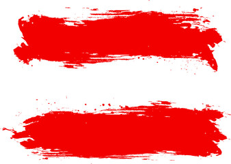Flag of Austria brush stroke grunge style.