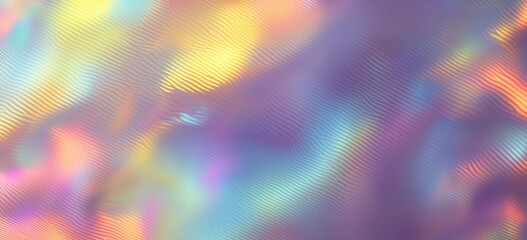 Bright Iridescent Flowing Abstract Laser Disco Vintage Gradient Holographic Texture Background