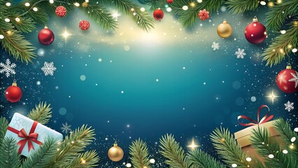 Christmas Card with Large Text Space. Perfect for: Christmas, Greeting, Holiday Season