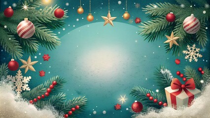 Grainy Christmas Wishes with Large Text Space. Perfect for: Christmas, holiday cards, rustic celebrations