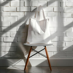 Minimalist Tote Bag in Sunlit Interior