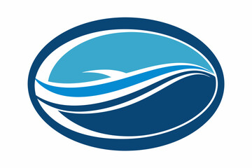 Pool kit round shape logo for swimming pool company