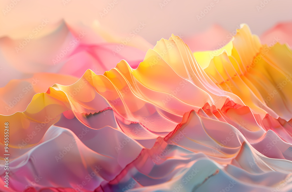 Wall mural abstract background with waves