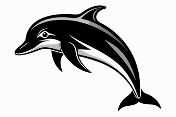 Dolphin silhouette icon vector illustration