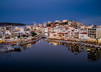 Obraz premium port at sunset