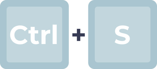 Keyboard shortcut 'Ctrl + S' symbolizing time-saving techniques in computing.