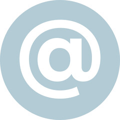 Email concept with large at symbol, representing digital communication.
