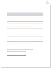 A generic blank document with lines of text, symbolizing paperwork or bureaucracy.