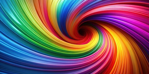 Abstract swirl of vibrant colors blending into a parabolic twist, vibrant, abstract, gradient, color, parabolic, twist