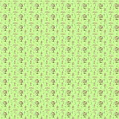 Tropical tree Asian leopard seamless pattern. Cute jungle damask ornament, jungle arched print, hand drawn wild animal under the coconut, Indian textile design wallpaper Vector beach illustration