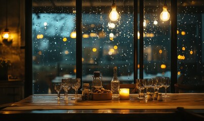 Rainy Night Dinner Table