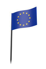 Toothpick with the flag of the European Union