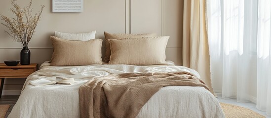 Cozy and Minimalist Bedroom with Neutral Tones and Soft Natural Light