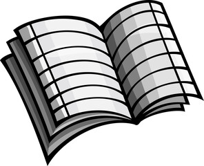 Doodle cartoon funny paper album