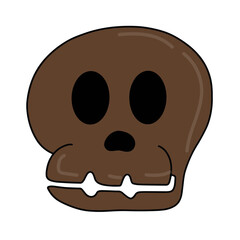 Cute Halloween Season  Hand drawn Character Design Clipart. Isolated on Transparent Background
