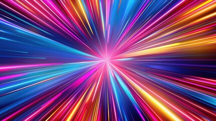 Obraz premium Abstract Colorful Light Rays