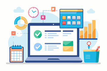 flat icons for web and mobile