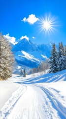 Obraz premium winter background