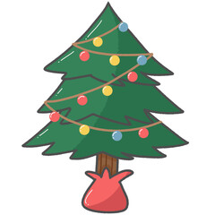 Santa Claus drawing during the Christmas season