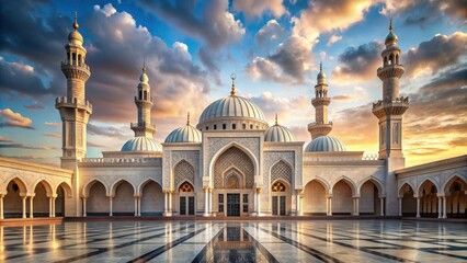 Obraz premium Stunning mosque with intricate architecture and ornate details , beautiful, mosque, world, architecture, Islamic