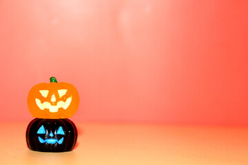 A captivating Halloween illustration showcasing pumpkins, a grim reaper, skulls, ghosts, and somber...