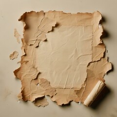 Fototapeta premium old torn paper with burnt edges