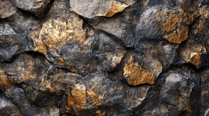 3D rendering of a rock wall background