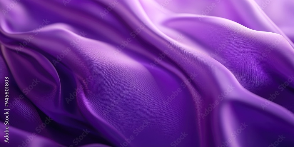 Poster 3d rendering of a blurred purple fabric background with soft focus and space for design