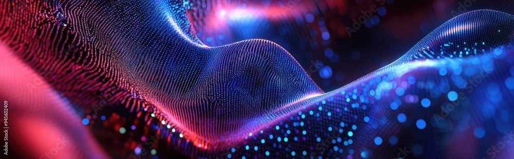 Aufkleber colorful abstract graphics and tapestry in a 3d rendering