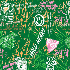 Patterns with Ghosts. Helloween pattern. Halloween Black and White Seamless Background with Cartoon Ghosts.