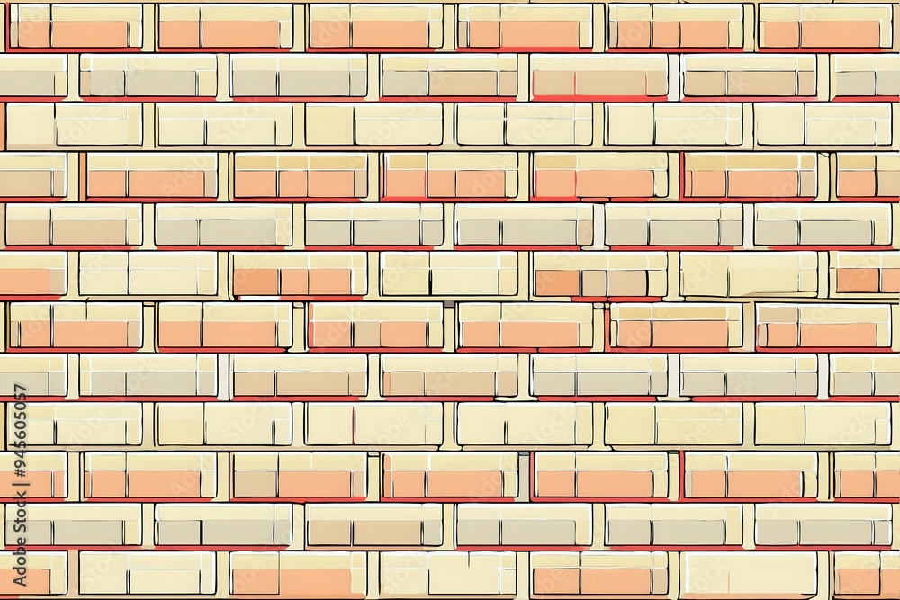 Poster textured brick wall design with subtle color variations durable aesthetic structure