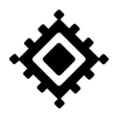 A solid style icon of celtic thistle 